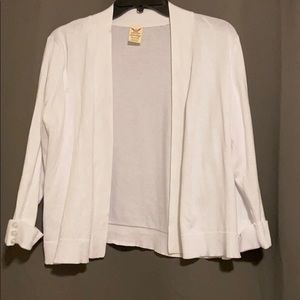 White cardigan